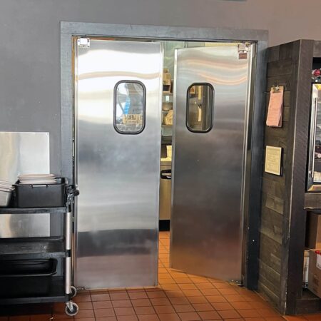 Stainless Steel Swinging Kitchen Traffic Door