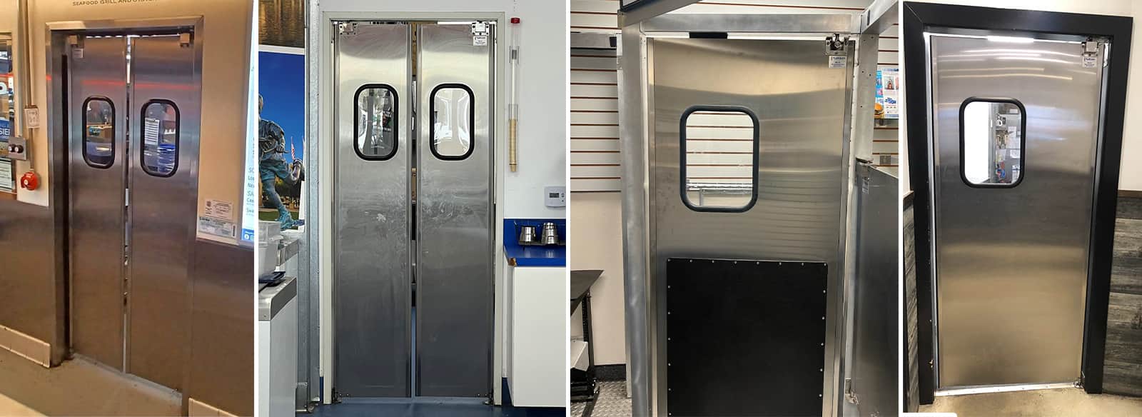 Stainless Steel Restaurant Kitchen Doors