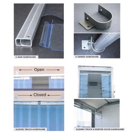 Strip Curtain Steel Hardware Systems