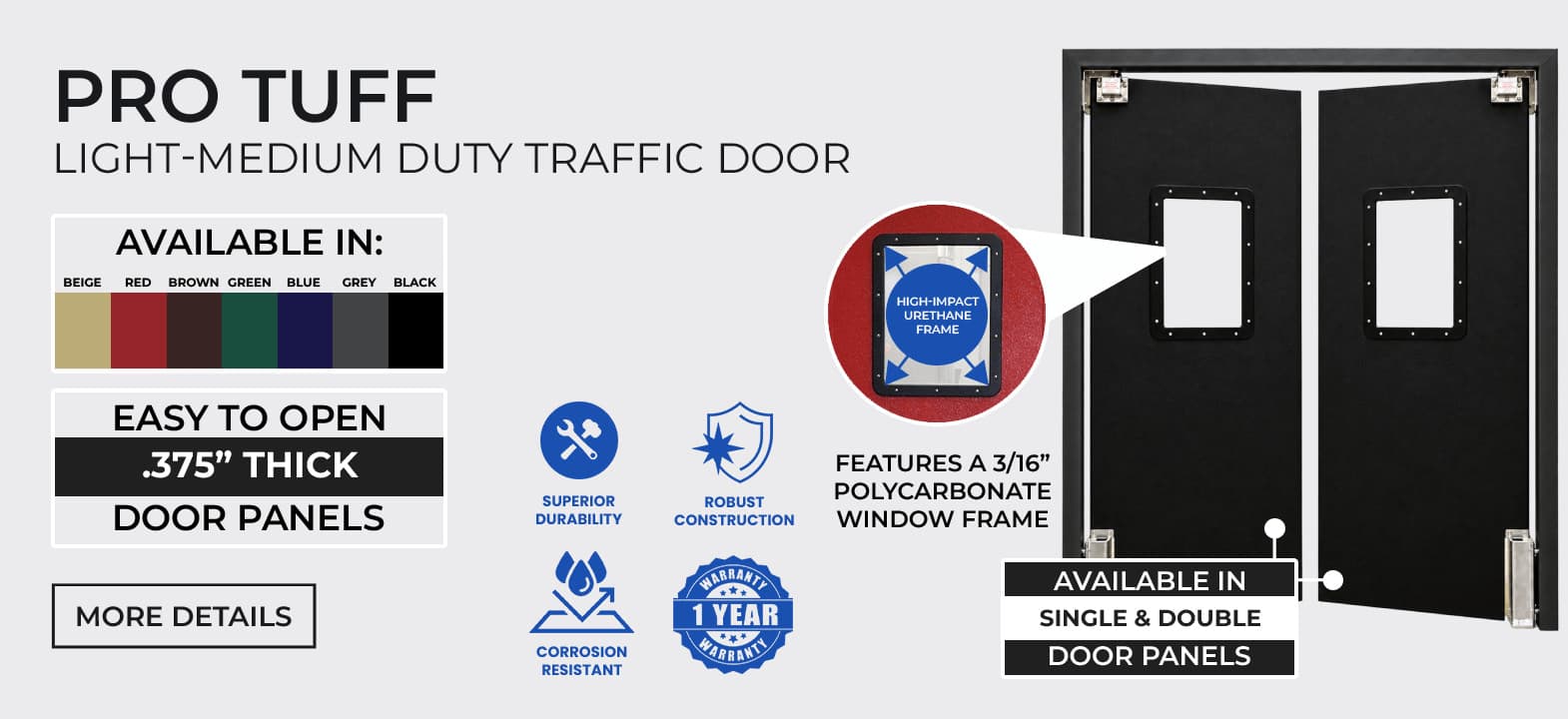 Pro Tuff Swinging Traffic Door